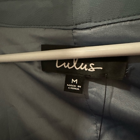 Lulus medium slate blue wrap maxi dress - Picture 3 of 3